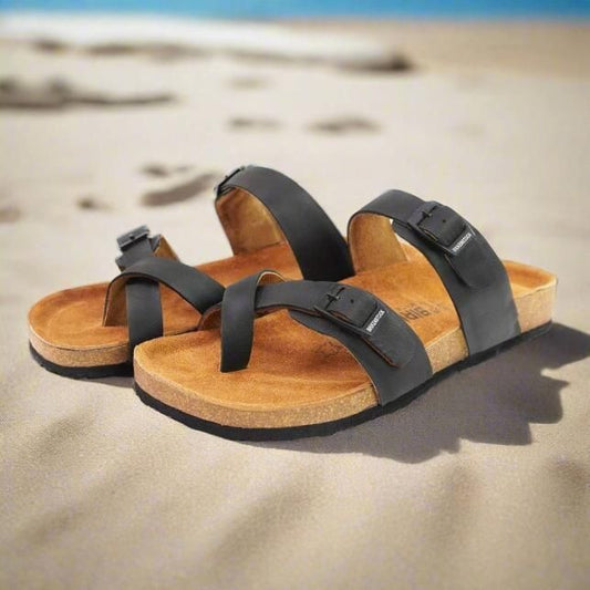 Men's Casual Fit Leather Sandal